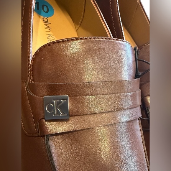 Calvin Klein Men's Brown Loafers (NWOT/BOX) - Picture 3 of 6